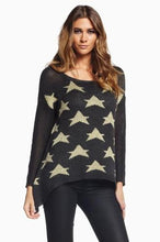 Elan Star Hi-Lo Charcoal Sweater | All Dec'd Out