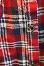 En Creme | Plaid Button Up Top Red