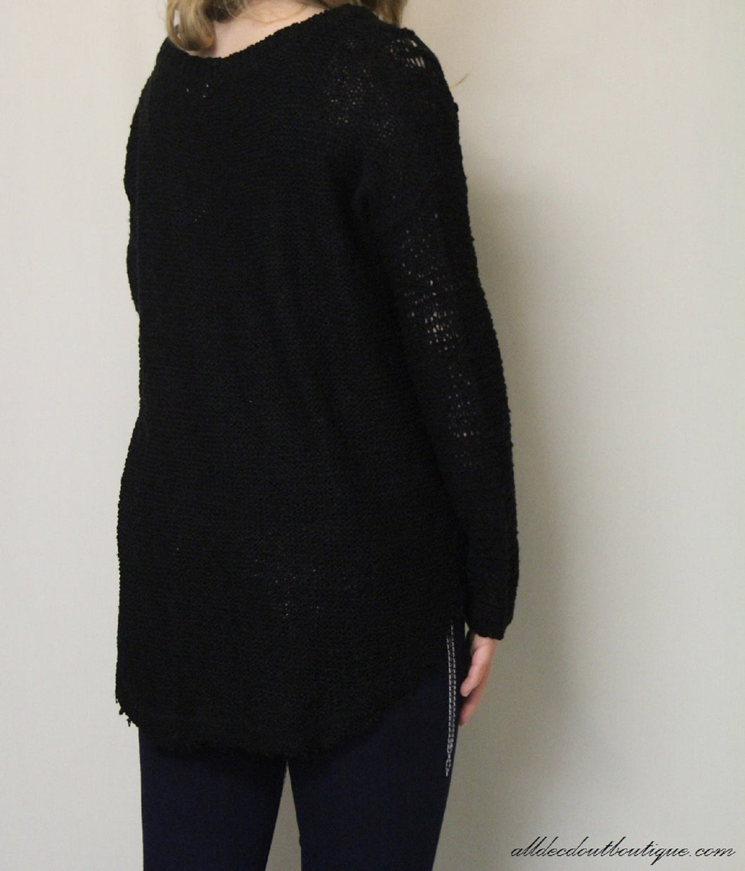 En store creme sweater