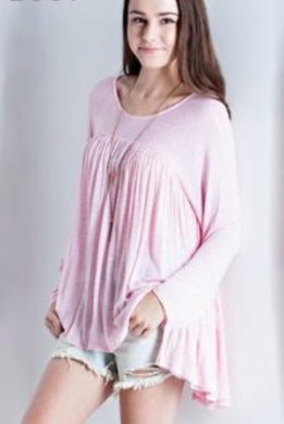 Entro | Loose Tunic Top Pink