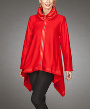 Firmiana | Zip Up Coat Red - All Decd Out