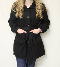 Firmiana | Button Up Coat Black Large