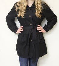 Firmiana | Button Up Coat Black Large