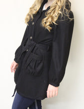 Firmiana | Button Up Coat Black Large
