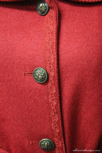 Firmiana | Button Up Coat Red