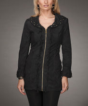 Firmiana Coat with Zipper and Fringe Red | All Dec'd Out