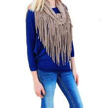 Infinity Scarf | Fringe Mocha - All Decd Out