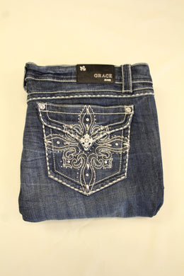 Grace in L.A. | PS8357 Plus Size Boot Cut Bling