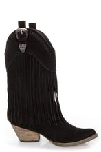 Very Volatile Hillside Fringe Cowgirl Boots Black | All Dec'd Out