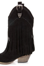 Very Volatile Hillside Fringe Cowgirl Boots Black | All Dec'd Out
