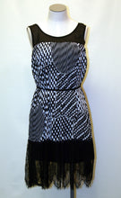 Ina | Black and White Polka Dot Lace Midi Dress