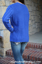 By Together | Cable Knit Sweater Blue