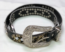 Leopard Patch Bling Belt