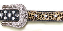Leopard Patch Bling Belt