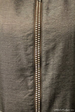 Firmiana | Rhinestone Zip Up Jacket Mocha - All Decd Out