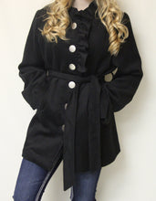 Moka Sport | Black Botton Up Coat