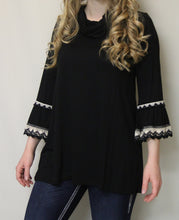 Now N Forever | Bell Sleeve & Crochet Trimming Black