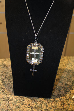 ADO | Shadow Box Cross Charm Pendant