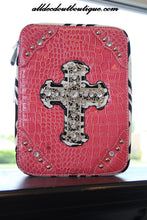ADO | Pink and Zebra Print Embellished Bible Cover