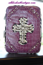ADO | Purple and Zebra Print Embellished Bible Cover