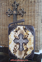 ADO | Brown and Snake Print Embellished Bible Cover - All Decd Out