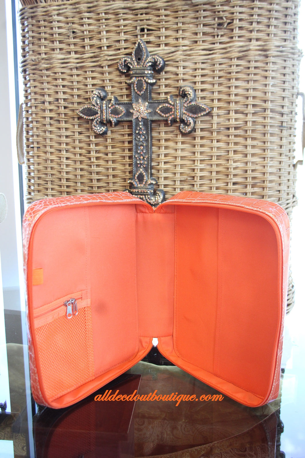 Orange Embellished Bible Cover  All Dec'd Out – All Decd Out