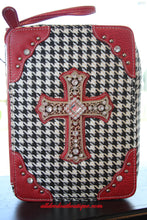 ADO | White, Black, and Red Embellished Bible Cover