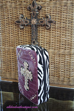 ADO | Purple and Zebra Print Embellished Bible Cover