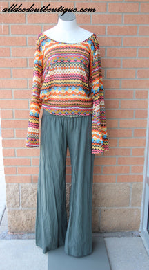 T*PARTY | Olive Palazzo Pants