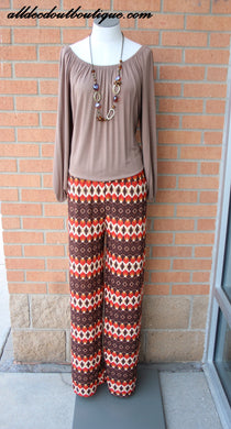 Urban Mango | Brown Palazzo Pants