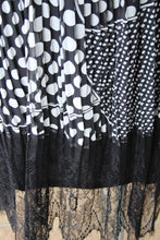 Ina | Black and White Polka Dot Lace Midi Dress
