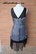 Ina | Black and White Polka Dot Lace Midi Dress