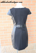 Yahada | Black Pleather Zipper Dress