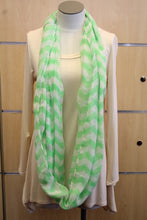 ADO | Infinity Green and White Chevron Scarf - All Decd Out