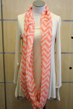 ADO | Infinity Orange and White Chevron Scarf