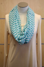 ADO | Infinity Teal and White Chevron Scarf