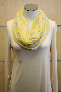 ADO | Infinity Yellow and White Chevron Scarf