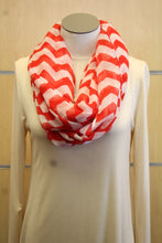ADO | Infinity Red and White Chevron Scarf