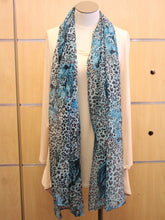 ADO | Wrap Blue Leopard Scarf