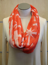 ADO | Infinity Orange/Red and White Cross Scarf