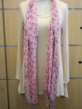 ADO | Wrap Light Pink Peace Sign Scarf