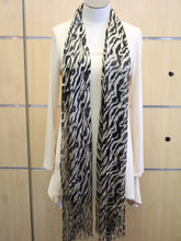 ADO | Wrap Beige Zebra Print Scarf