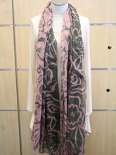 ADO | Wrap Pink and Green Floral Scarf