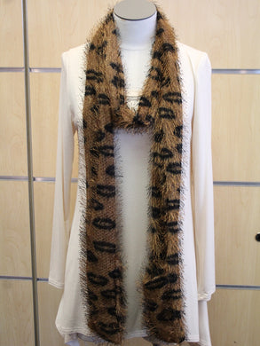 Treska | Dark Leopard Wrap Scarf