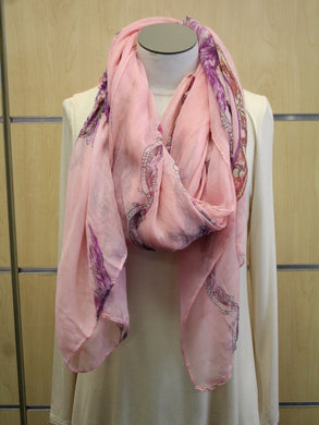 ADO | Wrap Light Pink Skull Scarf
