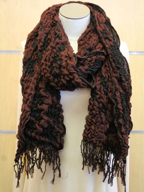ADO | Wrap Burgundy and Black Winter Scarf