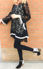 J&M Lace Tunic Dress with Pockets Black | All Dec'd Out