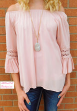 J&M | Crochet Trim Tunic Blush