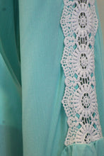 J&M | Lace Sleeve Over-sized Tunic Mint