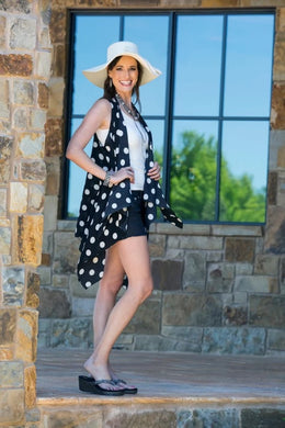 Janice | Polka Dot Vest